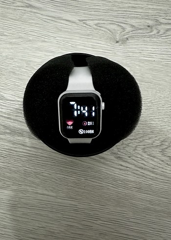 Beyaz Kordon Akıllı Saat Digital Analog Ekran Watch Unisex Model - Görsel 10