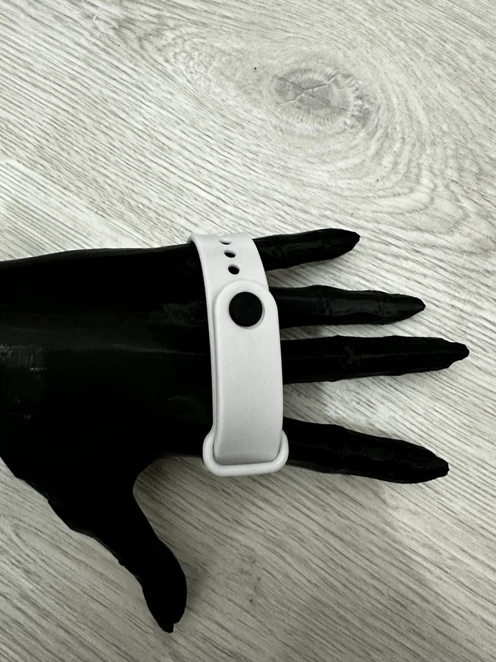 Beyaz Kordon Akıllı Saat Digital Analog Ekran Watch Unisex Model - Görsel 5