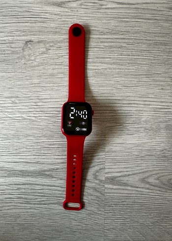 AKILLI SAAT DİGİTAL ANALOG EKRAN WATCH KIRMIZI KORDON - Görsel 3