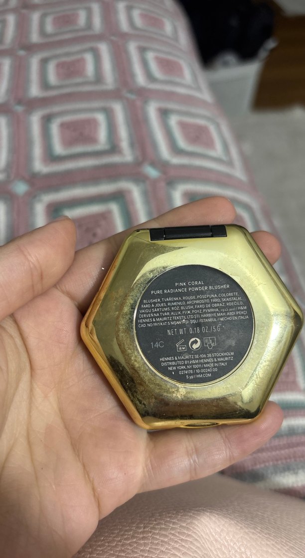 H&M Siyah Altıgen Pudra Kutusu - Görsel 2