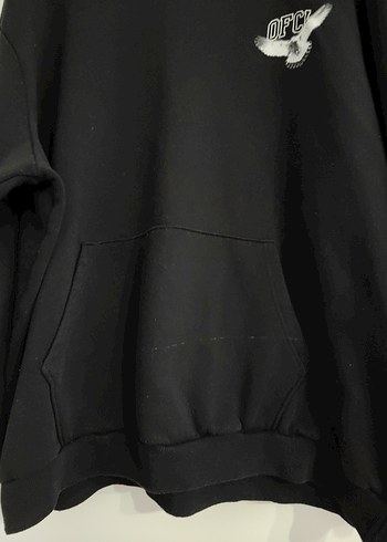 Siyah Kapüşonlu Erken Sweatshirt - Görsel 5