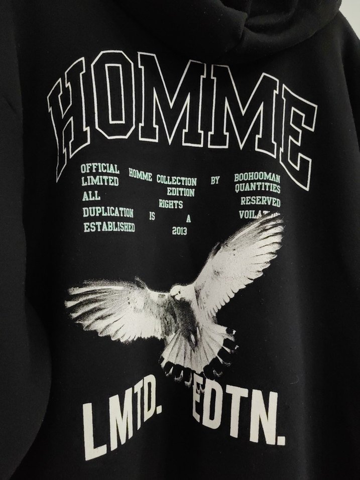 Siyah Kapüşonlu Erken Sweatshirt - Görsel 4