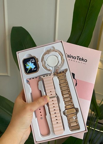 Pembe Mini G9 Akıllı Saat Seti - Görsel 2