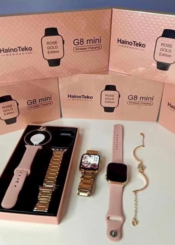 Pembe Mini G9 Akıllı Saat Seti - Görsel 8