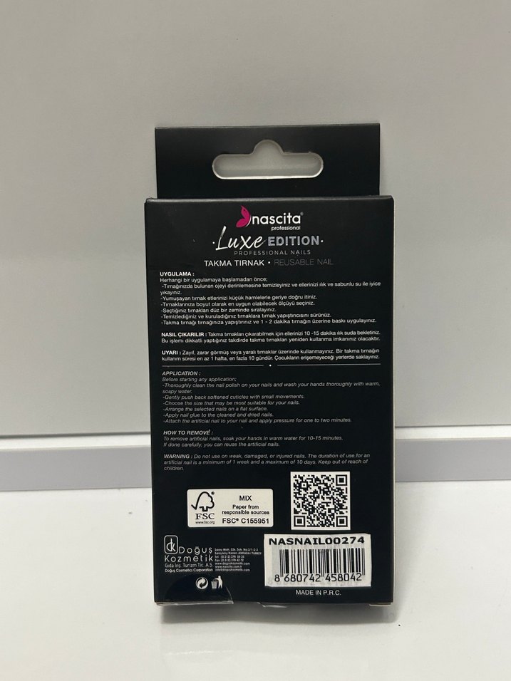 Nascita Bordo Tırnak Süsü 24'lü - Görsel 3
