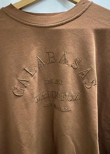 Kahverengi Kadın Süet Sweatshirt - Görsel 3