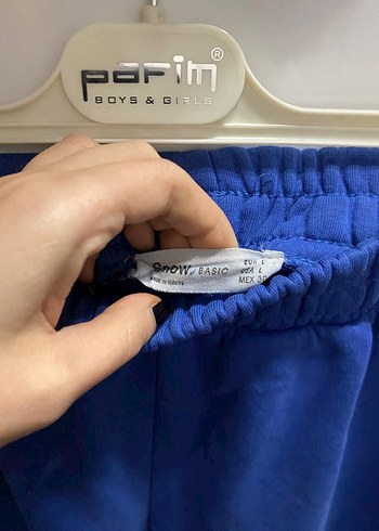 Kadın Mavi Rahat Kesim Sweatpant - Görsel 2