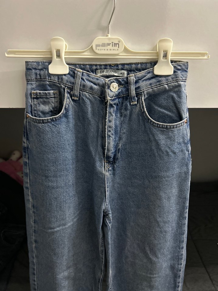 Mavi Normal Kesim Kadın Kot Pantolon - Görsel 2