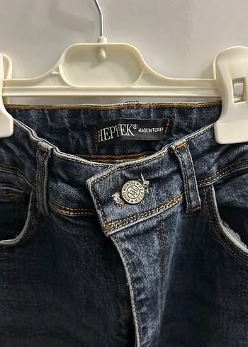 Kadın  Mavi Denim Jean - Görsel 2