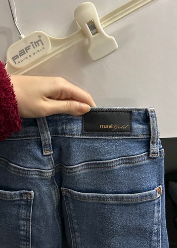 Kadın Mavi Dar Kesim Denim Jean - Görsel 4
