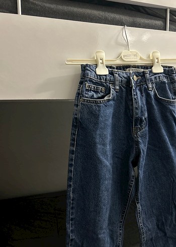 Kadın Mavi Kot Pantolon - Görsel 3