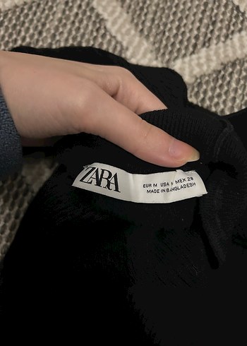 Zara Kadın Siyah Triko Boğazlı Kazak - Görsel 2