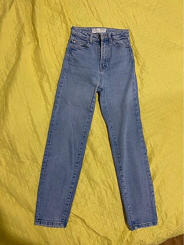 xs Beden STRADİVARİUS MOM SLİM JEAN KOT