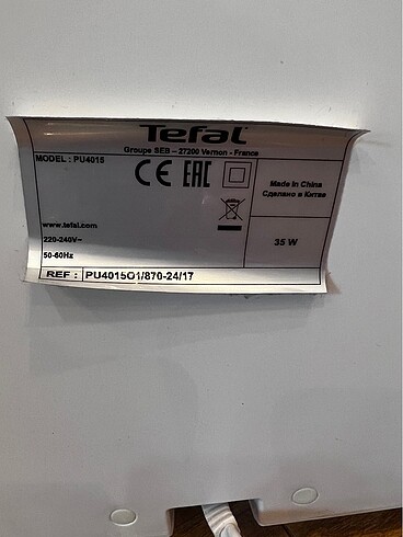 Tefal hava temizleme makinası - Görsel 4