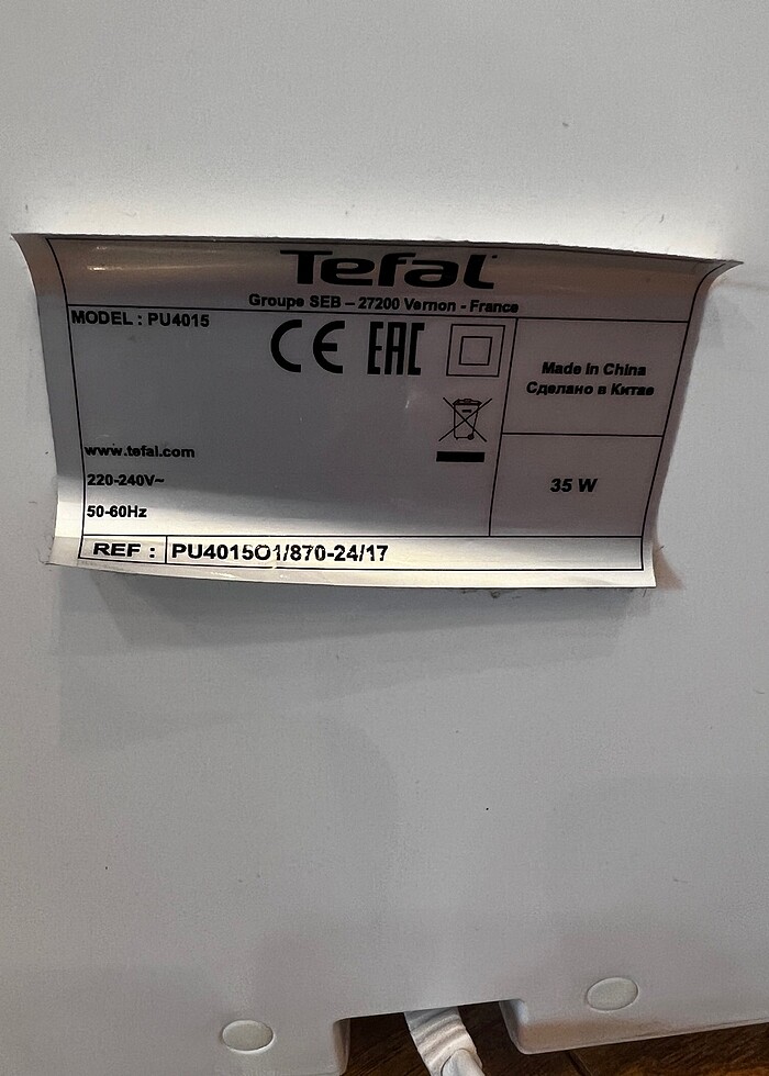 Tefal hava temizleme makinası - Görsel 4