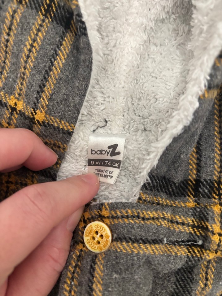 Kapüşonlu Ekose Desenli Erkek Çocuk Kaban - Görsel 2