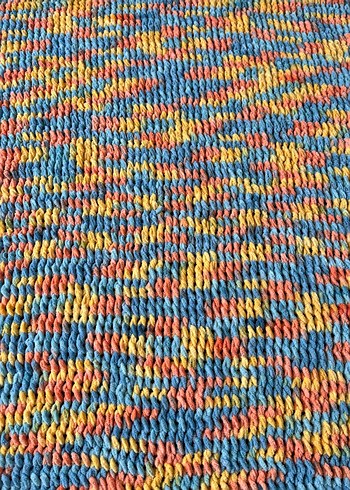 Çok Renkli Örgü Çocuk Battaniyesi - Görsel 2