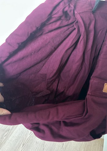 Bordo Bebek Kanguru Sling - Görsel 5