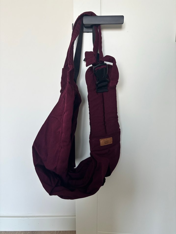 Bordo Bebek Kanguru Sling - Görsel 3