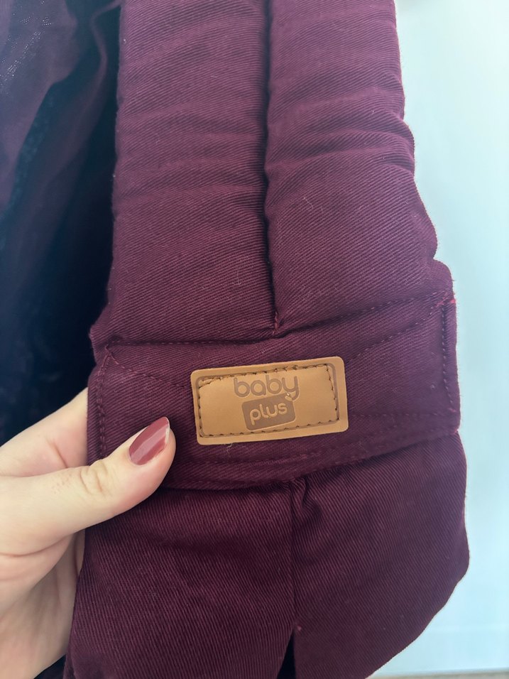 Bordo Bebek Kanguru Sling - Görsel 4