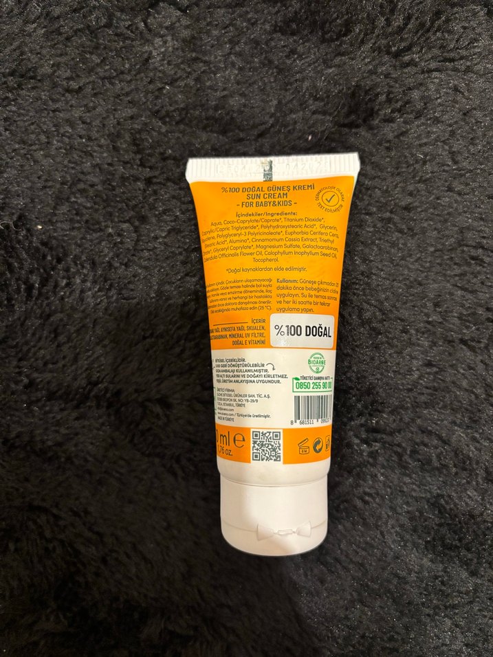 Siveno Baby&Kids %100 Doğal Güneş Kremi SPF 50+ - Görsel 2