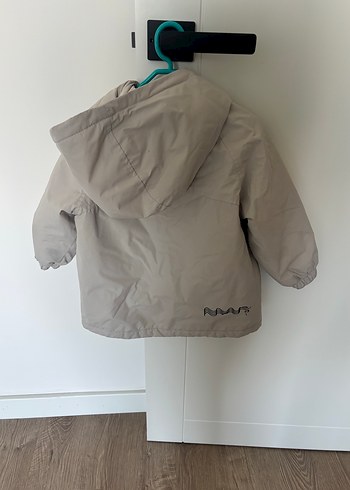 Bej Erkek Çocuk Fermuarlı Yağmurluk - Görsel 2