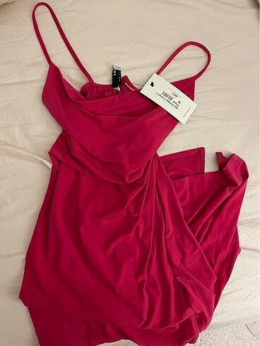Zara Pembe midi elbise