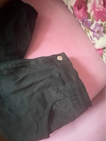 Siyah kargo kot pantalon