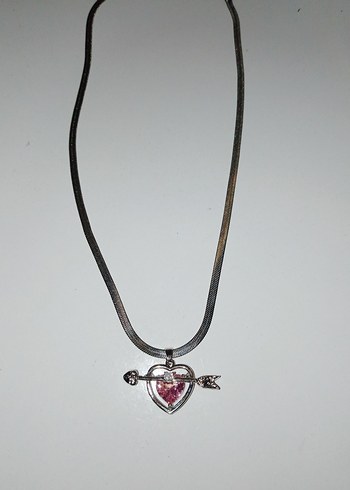 Pembe Zincirli Gotik Kolye - Görsel 5