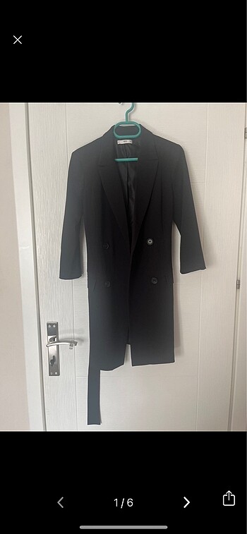 Mango MANGO KEMERLİ BLAZER ELBİSE