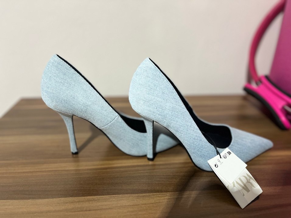 ZARA Denim Stiletto - Görsel 2