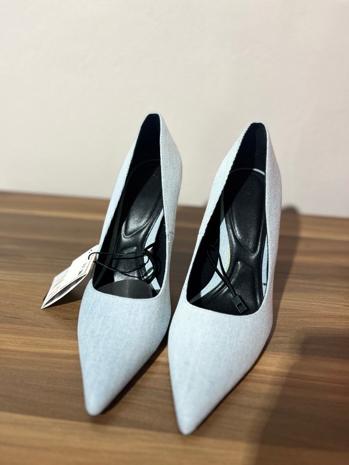 ZARA Denim Stiletto - Görsel 3