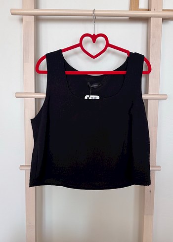 LCW Siyah Kısa Kollu Mini Bluz