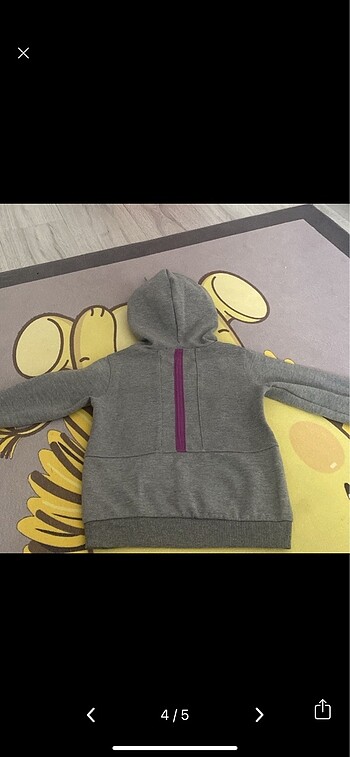 6 Yaş Beden gri Renk Uğur okul sweetshirt