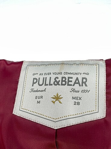 m Beden bordo Renk Pull and Bear Blazer %70 İndirimli.