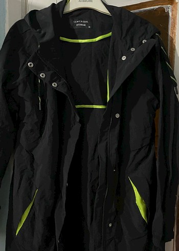 Fermuarlı Siyah Midi  Mont - Görsel 3