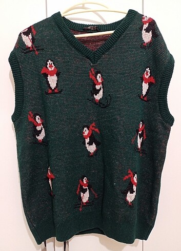 Trendyol & Milla Tatlı penguenli yeşil sweatshirt 