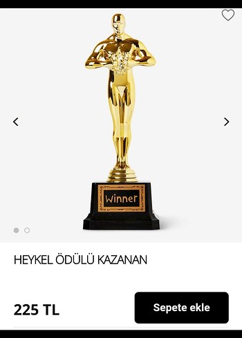 Altın Renkli kazanan winner Heykel Ödülü - Görsel 2