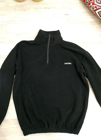 Yarım fermuarlı polar sweatshirt