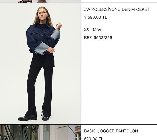 Zara Zara jean ceket