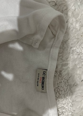 Kız Çocuk Beyaz Pamuklu Uzun Kollu Yelek - Görsel 2