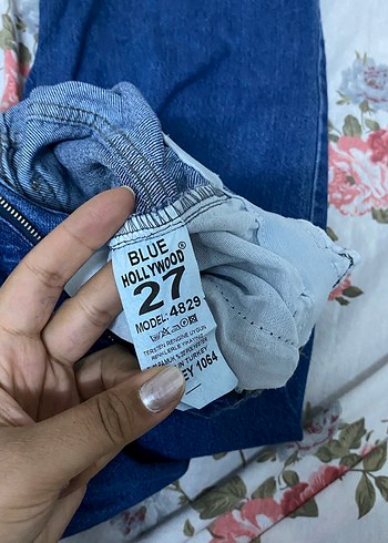 Diğer Kadın Mavi Salaş Midi Kot Pantolon