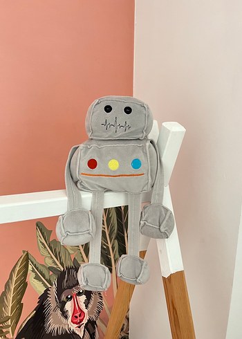 Diğer Gri Peluş Oyuncak Robot