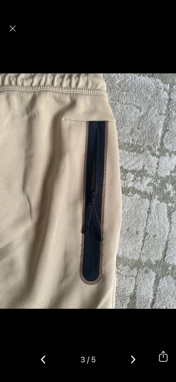 Bej Nike Tech  Eşofman Altı - Görsel 3