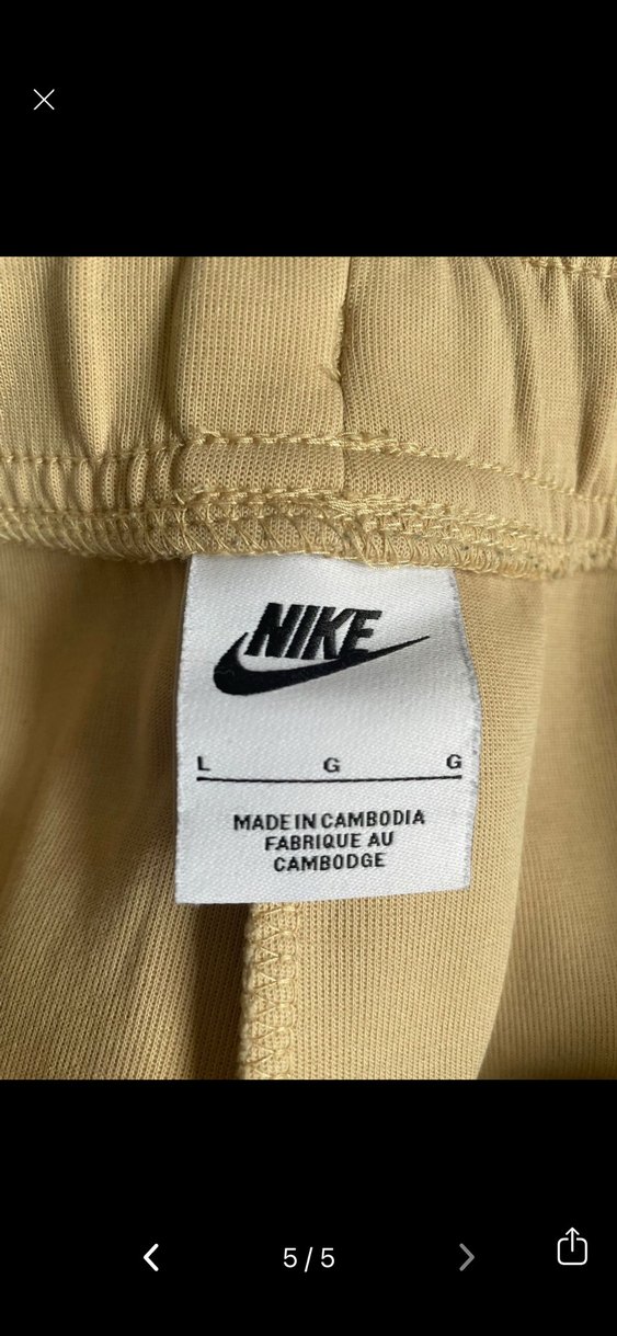 Bej Nike Tech  Eşofman Altı - Görsel 5