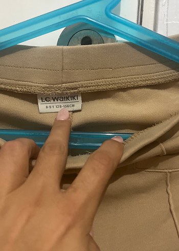 8 Yaş Beden Bej çocuk Kumaş pantolon