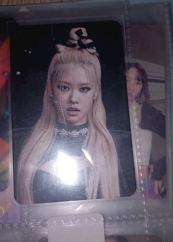rose blackpink bp pc pob photocard fotokart