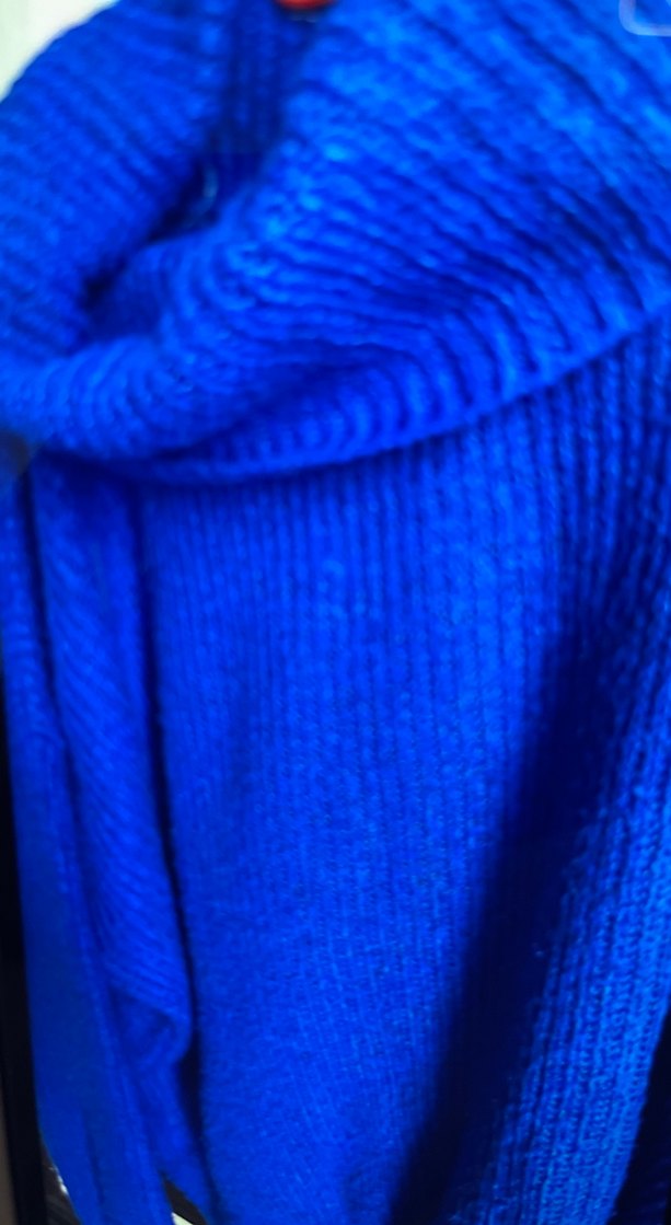 Mavi Balıkçı Yaka Kadın Triko Kazak - Görsel 2