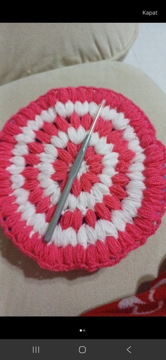 Renkli Örgü Banyo Süngeri - Görsel 2