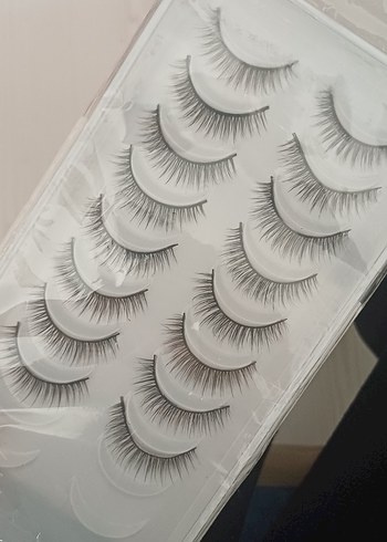 Bej Gri Takma Kirpik Seti temu - Görsel 2